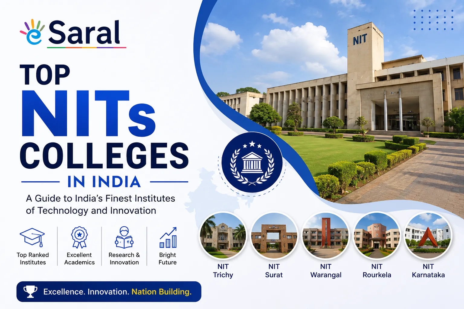 Top NITs Colleges in India : Courses, Ranking, Fees,  Admission, Cut-off, Placements 